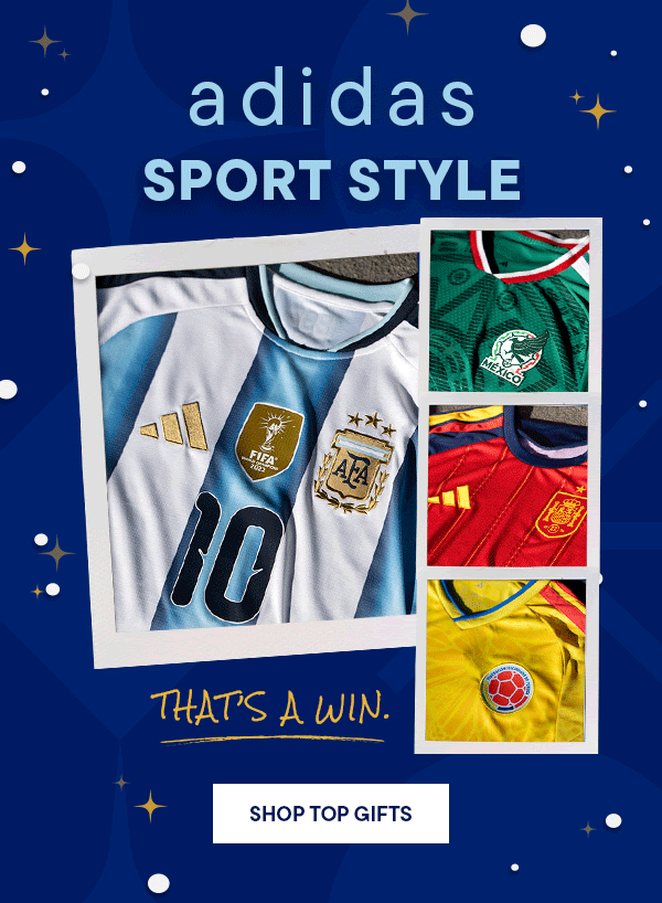 Animated adidas Sport Style holiday creative for Champs Sports.