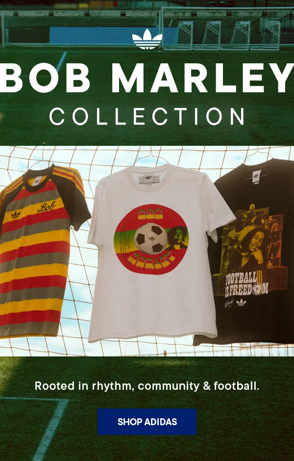 adidas Bob Marley Collection creative for Champs Sports.