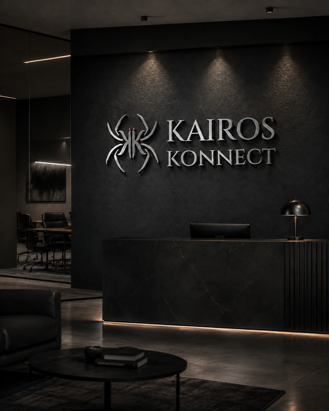 Kairos Konnect dimensional office signage.