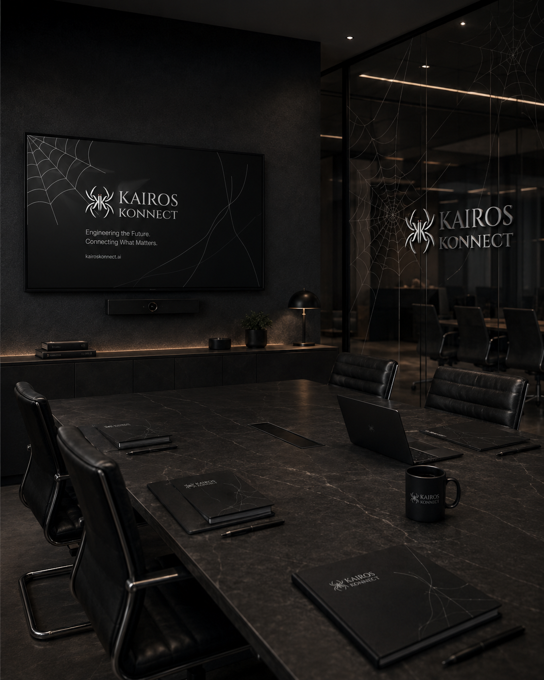 Kairos Konnect branded office environment.